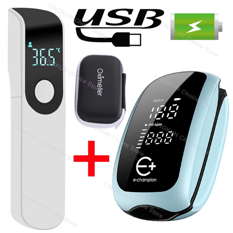 Pulse Oximeter Fingertip Rechargeable - Ossimetro da dito con cinturino e