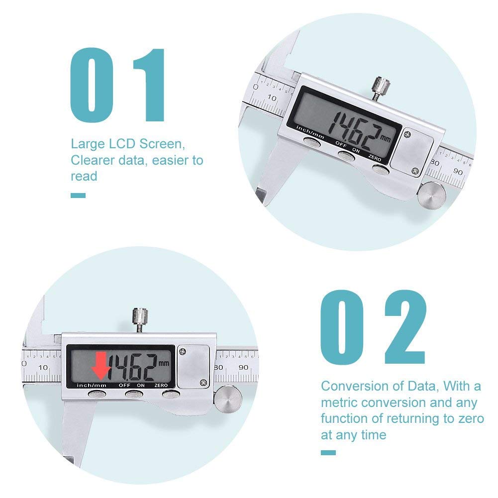Calibro digitale in metallo 15 - Digital Caliper 150Mm Stainless Steel recensione e prezzo