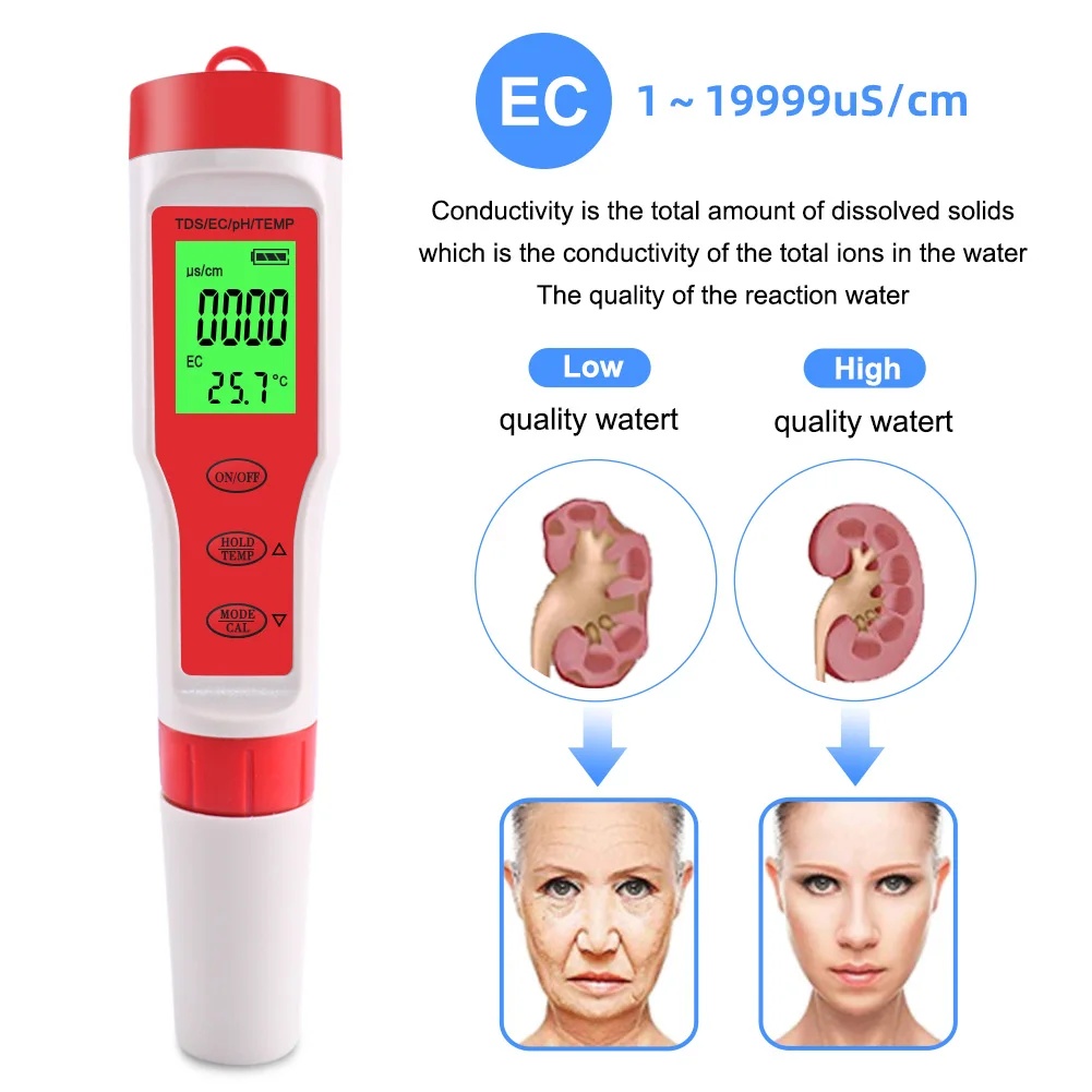 Misuratore PH TDS 4 IN 1 PH/TD - Ph Meter Digital Water Tester recensione e prezzo